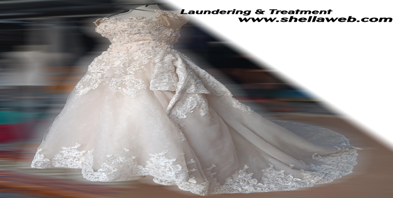 Professional care wedding dress