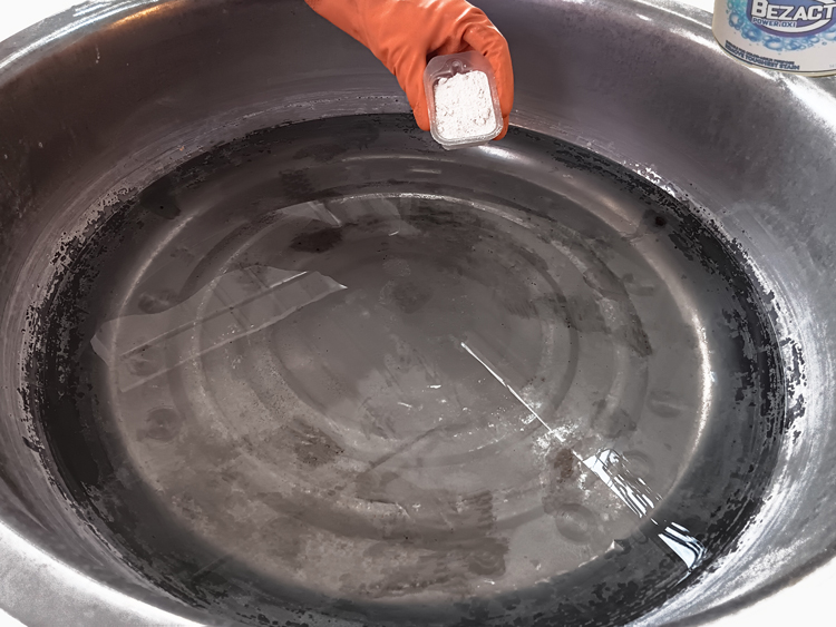 Step #1 Soak clothe lipstick out