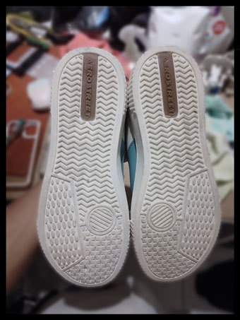 bleach shoes result