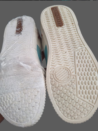 Bleach Shoes process