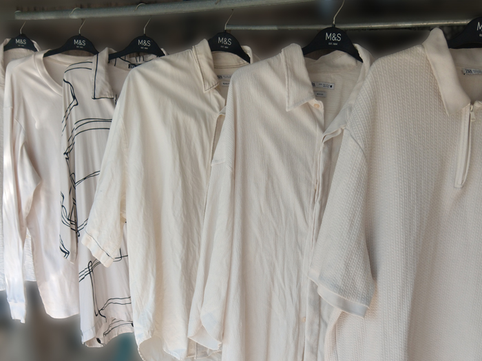 Soaking Whitens Yellowed Clothes first day result